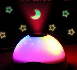 7 Colors Alarm Clocks New LED Change Star Night Light Magic Projector Backlight Clock