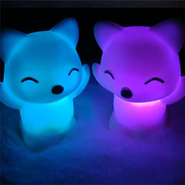 Party Favors 7 Changing Colors Lovely Fox Shape LED Night Light birthday party for a gift