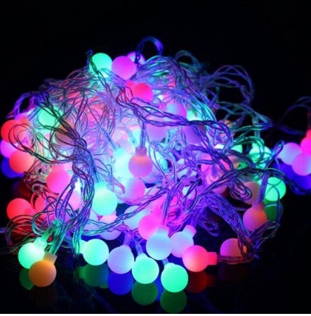 Ball Lighting 20m Bulb LED String Curtain Lights Party Wedding Christmas Lamp Decoration Holiday Room Indoor Outdoor Wall Garden