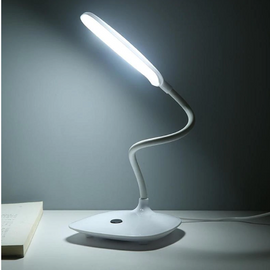 LED Desk Read Lamp Touch Switch USB Charging Night Light Table Lamp Powered Study Foldable Bendable Office Desk Lamp